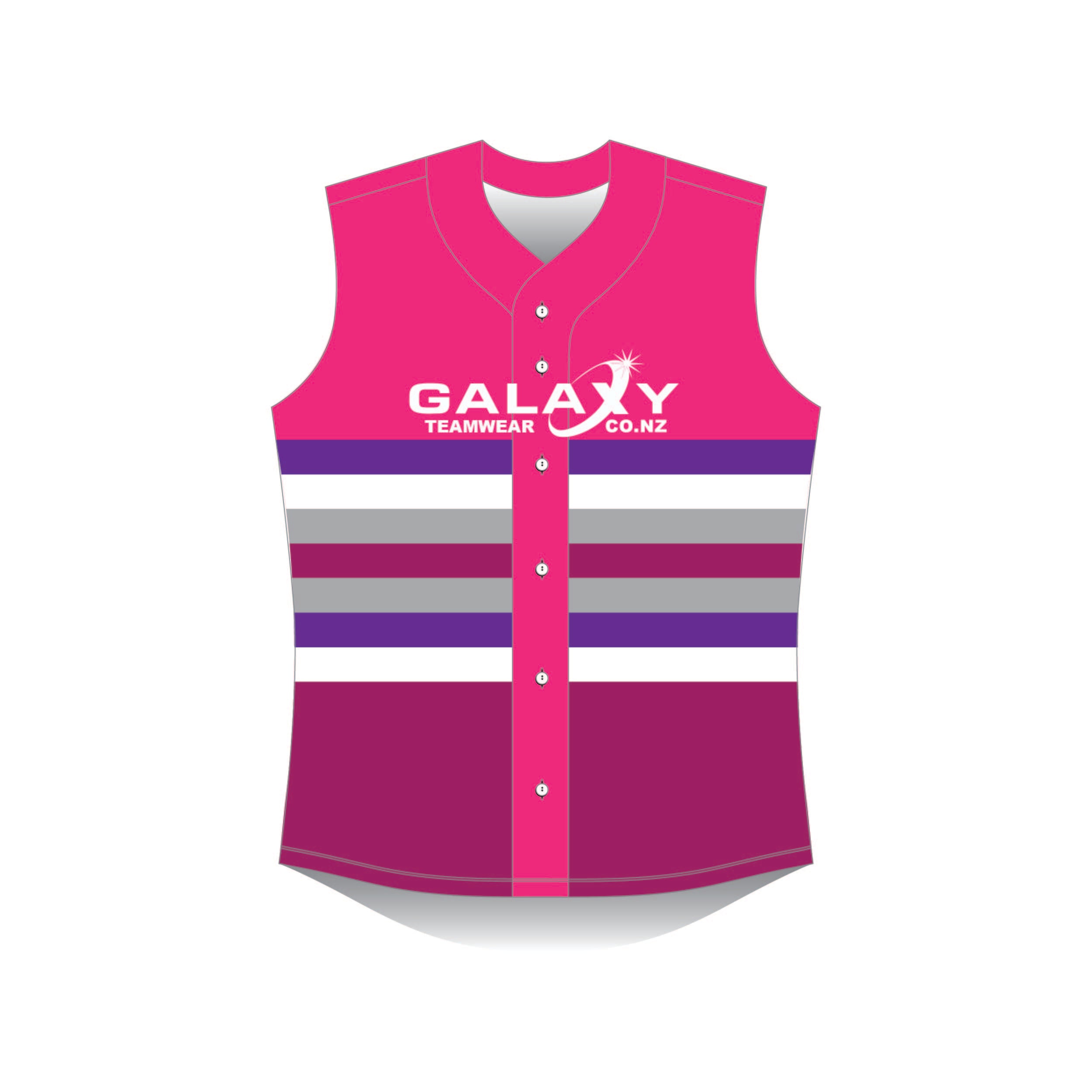 Baseball Sleeveless Jersey Full Button