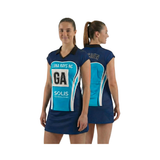 Netball Jersey Set Sleeve Playing Top Cap Sleeve - Design 2