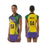 Netball Jersey Set Sleeve Playing Top Cap Sleeve - Design 3