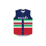 Baseball Sleeveless Jersey Full Button